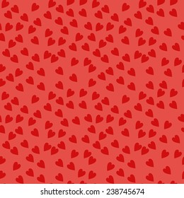 Seamless Pattern with Hearts. Vector Background for Valentine's Day
