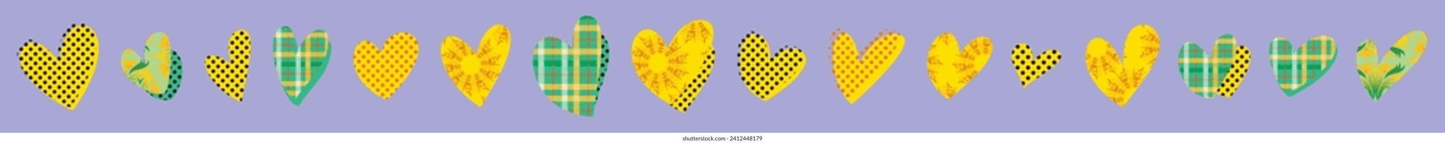 Seamless pattern with hearts. Vector illustration for Valentine's Day and White Day.
