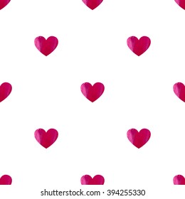 Seamless pattern with hearts, vector illustration