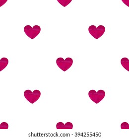 Seamless pattern with hearts, vector illustration