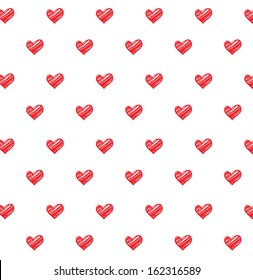 Seamless  pattern with hearts. Vector repeating texture 