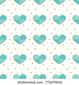 Seamless pattern with heart-shaped ,valentines vector illustration