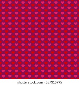 Seamless pattern with hearts.Happy Valentine's Day. Vector illustration.