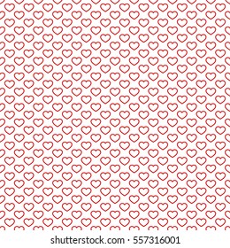 Seamless pattern with hearts.Happy Valentine's Day. Vector illustration.