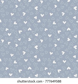 Seamless pattern with hearts.Vector illustration