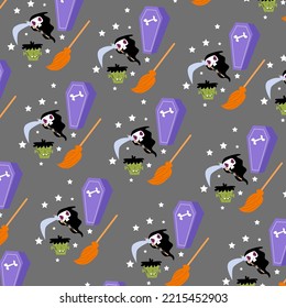 Seamless pattern with helloween perfect for wrapping paper