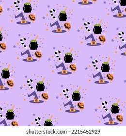 Seamless pattern with helloween perfect for wrapping paper