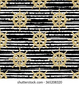 Seamless pattern with helms for adventure, for wrapping, wallpaper, textile