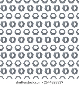 Naadloos patroon met hexanoten. Hand getrokken platte stijl illustratie voor textiel prints, inpakpapier