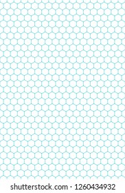 Seamless pattern with hexagon created in flat style. This abstract background is saved as a vector illustration in the EPS file format and can be used as a graphic element for your design.