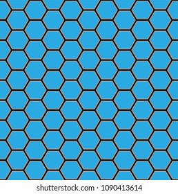 Seamless Pattern Hexagon Honeycomb Texture. Vector illustration. Eps 10.