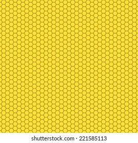 Seamless pattern of the hexagon honeycombs