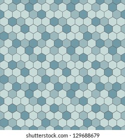 Seamless pattern with hexagon shapes. Can be used to fabric design, wallpaper, decorative paper, web design, etc. Swatches of seamless patterns included in the file.