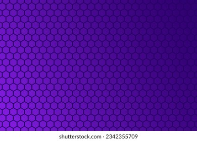 Seamless pattern of hexagon shapes in purple colors. Vector illustration