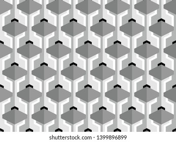 seamless pattern of the hexagon. vector background, illustration