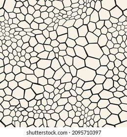 Seamless
pattern and hexagonal flat ornament texture  Reptile scales endless skin  Vector background 