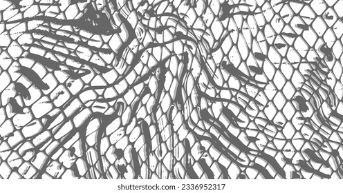 Seamless pattern with hexagonal flat ornament texture. Reptile scales endless skin. vector backgrounds.

Vector Formats