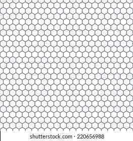 Seamless pattern of the hexagonal mosaic