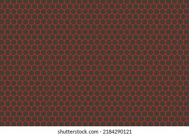 Seamless pattern of the hexagonal netting