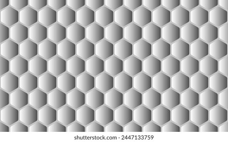 Seamless pattern with hexagonal ornament. Fashionable carbon pattern for textile design