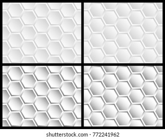 Seamless pattern of hexagons
