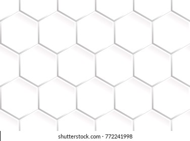Seamless pattern of hexagons