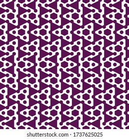 Seamless pattern. Hexagons, circles, figures ornament. Modern background. Simple shapes wallpaper. Geometrical backdrop. Digital paper, web designing, textile print