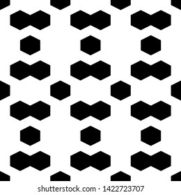 Seamless pattern. Hexagons, figures ornament. Polygons background. Hexahedrons, shapes wallpaper. Geometrical backdrop. Digital paper, web designing, textile print.