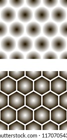 Seamless pattern with hexagons. Seamless geometric background.
