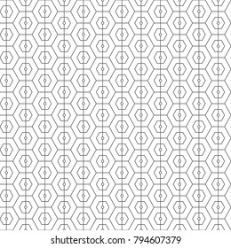 Seamless pattern of hexagons. Geometric background. Vector illustration. Good quality. Good design.