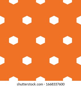 Seamless pattern. Hexagons ornament. Hexahedrons wallpaper. Polygons background. Figures motif. Geometrical shapes backdrop. Digital paper, web designing, textile print, abstract. Vector artwork.