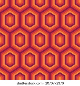 Seamless pattern. Hexagons ornament. Tiles background. Hexahedrons wallpaper. Ethnic motif. Geometrical backdrop. Digital paper. Mosaic textile print. Geometric web designing