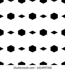 Seamless pattern. Hexagons, rhombuses ornament. Polygons background. Simple shapes wallpaper. Ethnic backdrop. Digital paper, web designing, textile print.