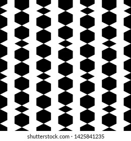Seamless pattern. Hexagons, rhombuses ornament. Polygons background. Figures wallpaper. Geometrical shapes backdrop. Digital paper, web designing, textile print.