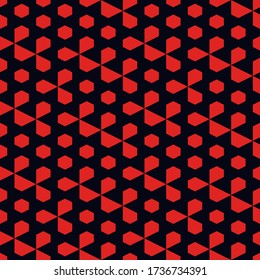 Seamless pattern. Hexagons, trapeziums, pentagons ornament. Geometrical backdrop. Abstract background. Polygons wallpaper. Digital paper, textile print, web design. Vector