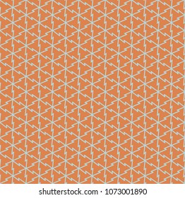 seamless pattern with hexagons and zig-zag lines