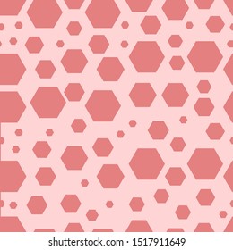 Seamless pattern hexastyle style with abstract geometric background