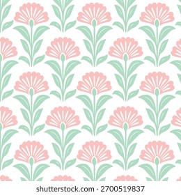 Seamless pattern of Hibiscus flower with combination of pastel color. This Seamless pattern of Hibiscus flower pastel color is suitable for prints, fabrics or sublimation.
