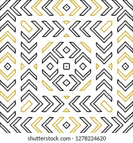 Seamless pattern with hipster arrows tiles