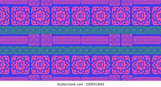 Nahtloses Muster. Hipster geometrischer Druck. Ethnische Tapete, Stoff, Deckel, Textil, Teppich, Decke.
