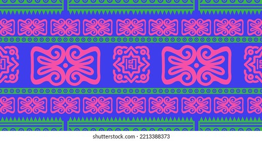 Nahtloses Muster. Hipster geometrischer Druck. Ethnische Tapete, Stoff, Deckel, Textil, Teppich, Decke.
