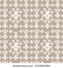 Seamless pattern. Hipster geometric print. Ethnic design wallpaper, fabric, cover, textile, rug, blanket.
