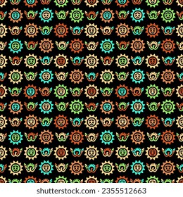 Seamless pattern. Hipster geometric print. Ethnic design wallpaper, fabric, cover, textile, rug, blanket.
