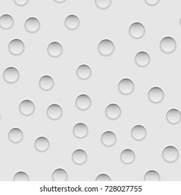 Seamless pattern with holes. Vector background illustration.