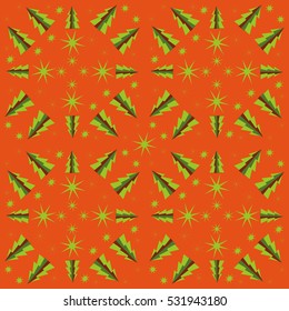 seamless pattern. holiday. christmas tree