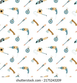 Seamless pattern for the holiday Father's Day. Digital paper.	
