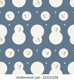 seamless pattern. holiday. snowman