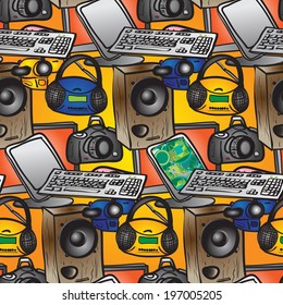 Seamless pattern home media technology