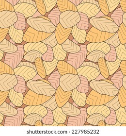 Seamless pattern of homemade cookies