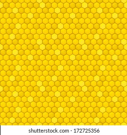 Seamless pattern of the honey comb